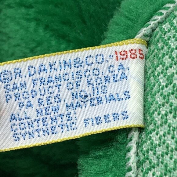 Dakin Green Frog Hand Puppet 1985 Vintage Plush Black Bowtie Golf Club Cover - Picture 7 of 11